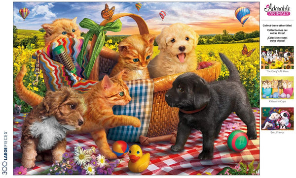 Buffalo Games - Adorable Animals - Picnic Pals - 300Piece Jigsaw Puzzle