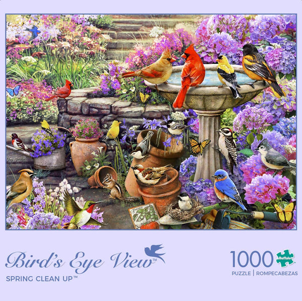 Buffalo Games - Bird's Eye View Collection - Spring Clean Up - 1000 Piece Jigsaw Puzzle
