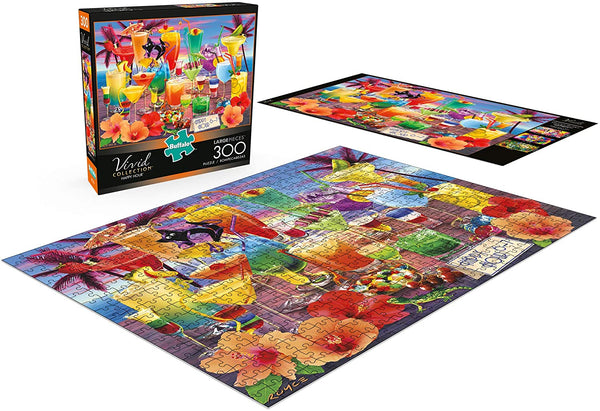 Buffalo Games - Vivid Collection - Happy Hour - 300 Large Piece Jigsaw Puzzle