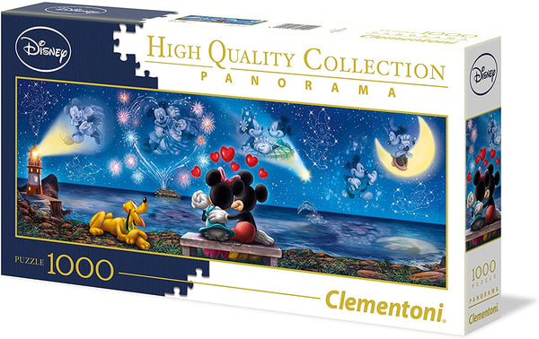 Clementoni - Panorama Collection - Disney Mickey Mouse & Minnie Mouse Jigsaw Puzzle (1000 Pieces)