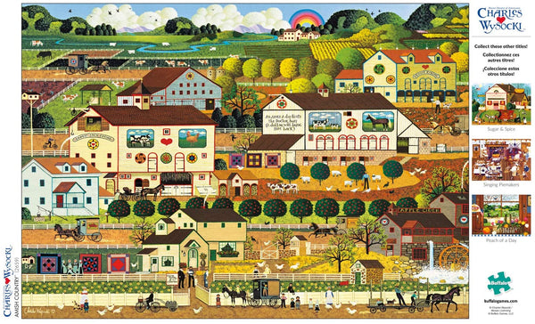 Buffalo Games - Charles Wysocki - Amish Country - 300 Large Piece Jigsaw Puzzle