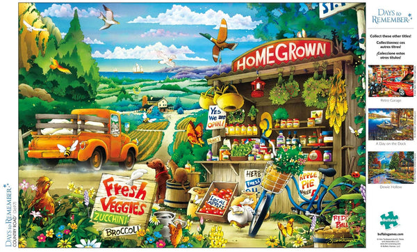 Buffalo Games - Days to Remember - Country Road - 500 Piece Jigsaw Puzzle