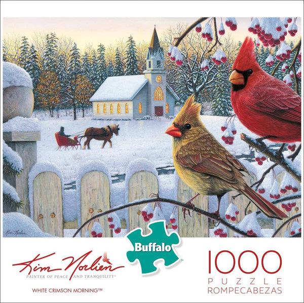 Buffalo Games - Kim Norlien - White Crimson Morning - 1000 Piece Jigsaw Puzzle