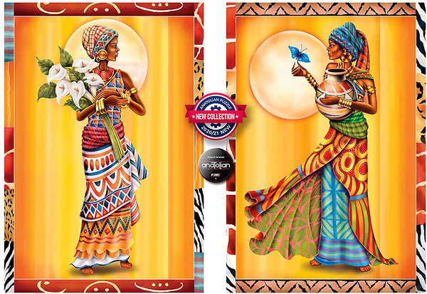 Anatolian - 2x500p African Ladies Jigsaw Puzzle (1000 Pieces)