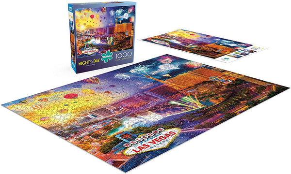 Buffalo Games - Night & Day Collection - Fabulous Las Vegas - 1000 Piece Jigsaw Puzzle