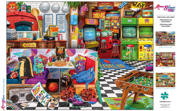 Buffalo Games - Aimee Stewart - Pixels & Pizza - 1000 Piece Jigsaw Puzzle