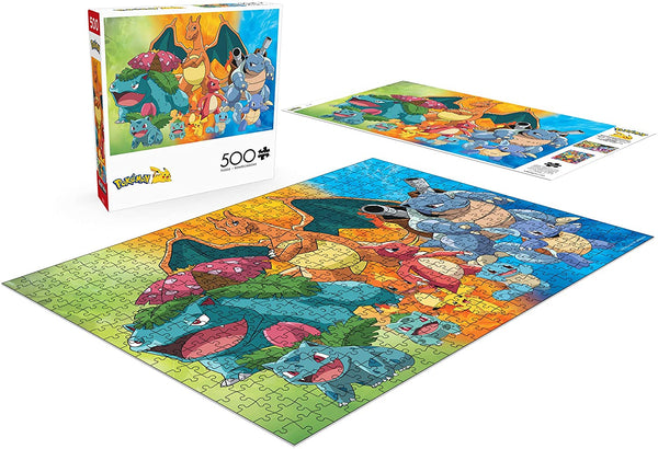 Buffalo Games - Pokemon - Kanto Region Evolutions - 500 Piece Jigsaw Puzzle