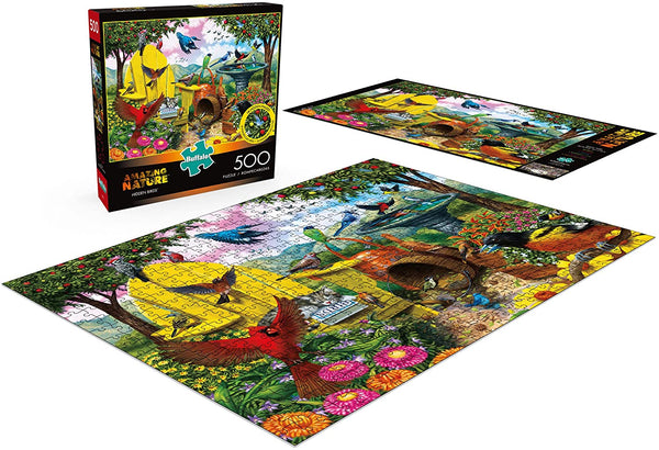 Buffalo Games - Amazing Nature Collection - Hidden Birds - 500 Piece Jigsaw Puzzle