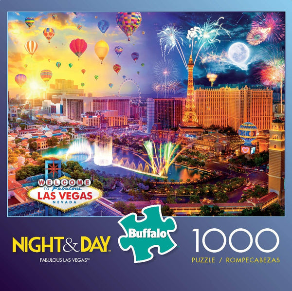 Buffalo Games - Night & Day Collection - Fabulous Las Vegas - 1000 Piece Jigsaw Puzzle