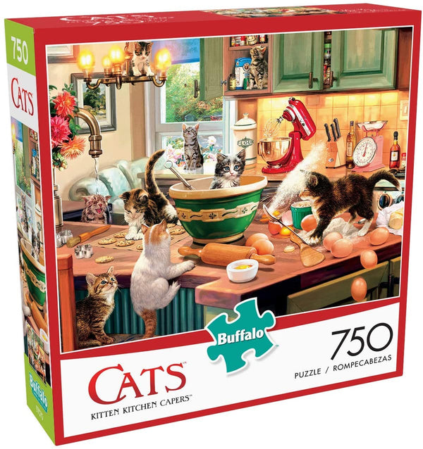 Buffalo Games - Cats Collection - Kitten Kitchen Capers - 750 Piece Jigsaw Puzzle