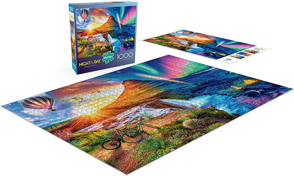Buffalo Games - Night & Day Collection - Icelandic Mountain - 1000 Piece Jigsaw Puzzle
