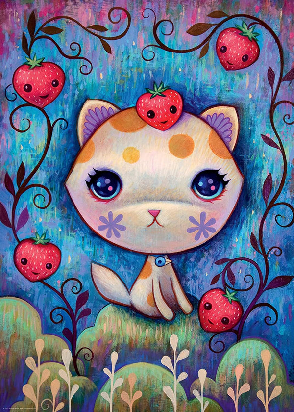 Heye - Dreaming, Strawberry Kitty by Jeremiah Ketner Jigsaw Puzzle (1000 Pieces)