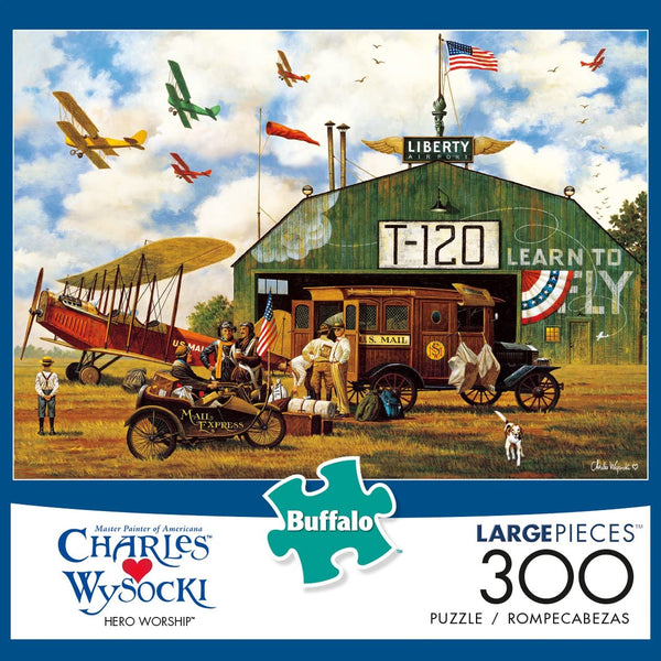 Buffalo Games - Charles Wysocki - Hero Worship - 300 Large Piece Jigsaw Puzzle