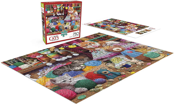 Buffalo Games - Cats Collection - Crochet Kittens - 750Piece Jigsaw Puzzle