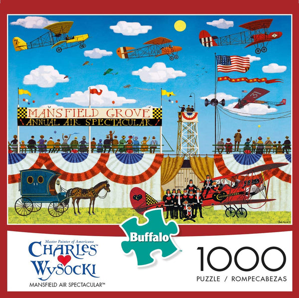 Buffalo Games - Charles Wysocki - Mansfield Air Spectacular - 1000 Piece Jigsaw Puzzle