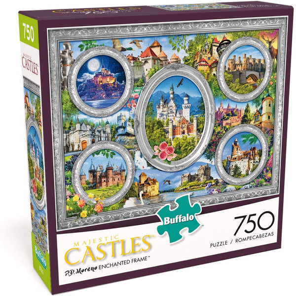 Buffalo Games - Majestic Castles - Enchanted Frame - 750 Piece Jigsaw Puzzle