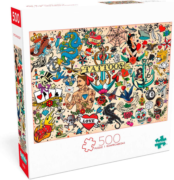 Buffalo Games - Tattoopalooza - 500 Piece Jigsaw Puzzle