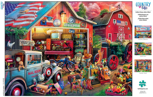 Buffalo Games - Country Life - Antique Barn - 1000 Piece Jigsaw Puzzle