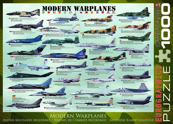 EuroGraphics - Modern Warplanes Jigsaw Puzzle (1000 Pieces)