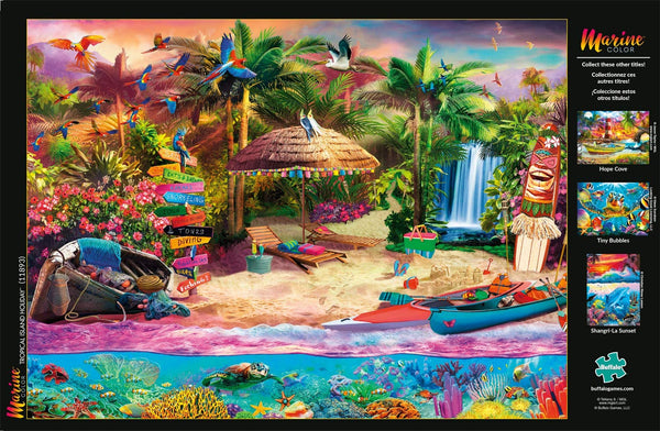 Buffalo Games - Tropical Island Holiday - 1000 Piece Jigsaw Puzzle