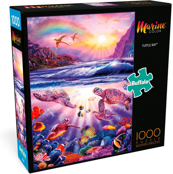 Buffalo Games - Marine Color - Turtle Bay - 1000 Piece Jigsaw Puzzle