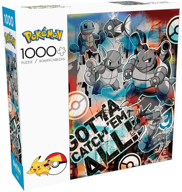 Buffalo Games - Pokemon Squirtle Evolution Graffiti Jigsaw Puzzle (1000 Pieces)
