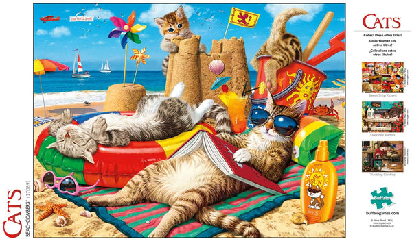 Buffalo Games - Cats Collection - Beachcombers - 750 Piece Jigsaw Puzzle