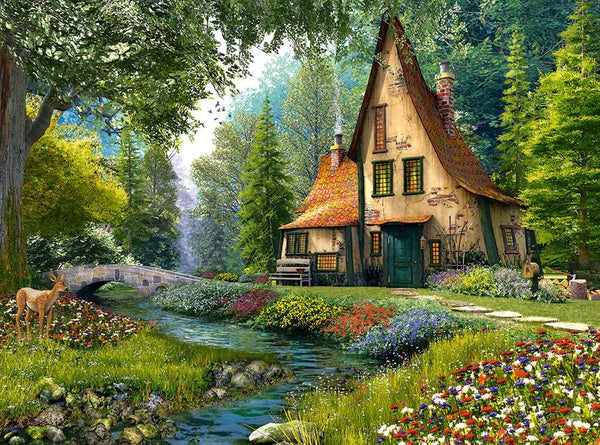 Castorland - Toadstool Cottage Jigsaw Puzzle (2000 Pieces)