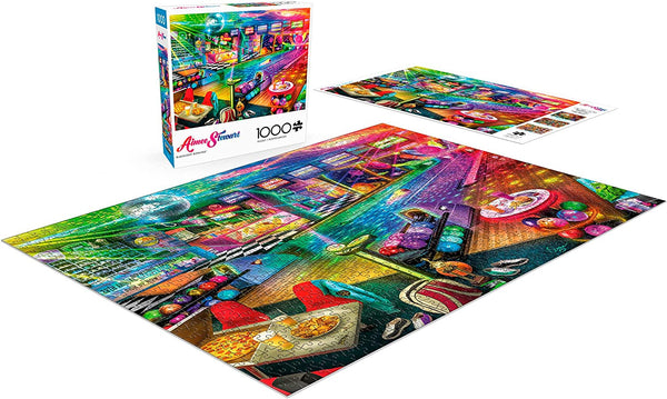Buffalo Games - Aimee Stewart - Blacklight Bowling - 1000 Piece Jigsaw Puzzle,Multicolour
