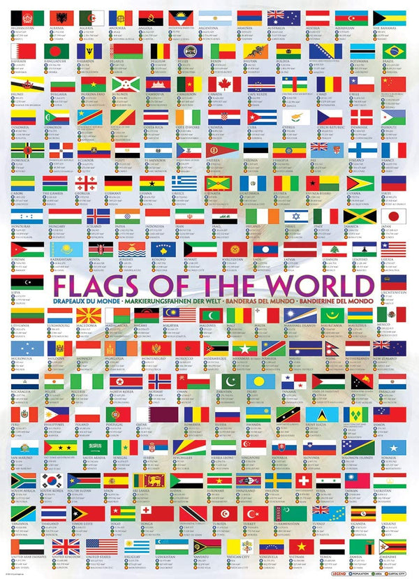 EuroGraphics Flags of The World 1000-Piece Puzzle