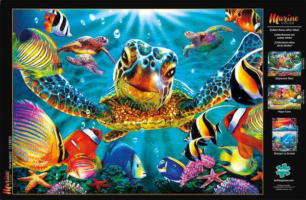 Buffalo Games - Marine Color- Tiny Bubbles Jigsaw Puzzle (1000 Pieces)