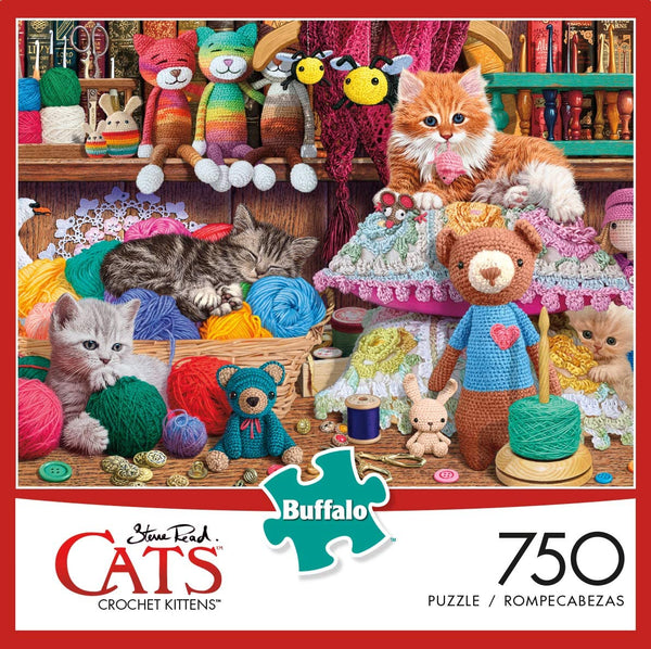 Buffalo Games - Cats Collection - Crochet Kittens - 750Piece Jigsaw Puzzle