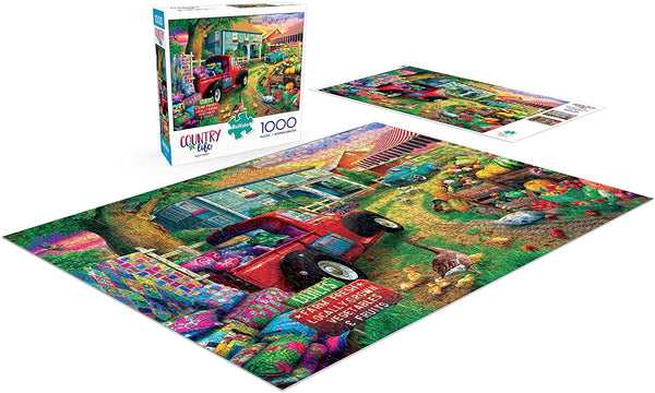 Buffalo Games - Country Life - Quilt Farm - 1000 Piece Jigsaw Puzzle