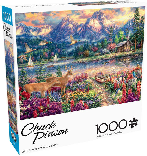 Buffalo Games - Chuck Pinson - Spring Mountain Majesty - 1000 Piece Jigsaw Puzzle