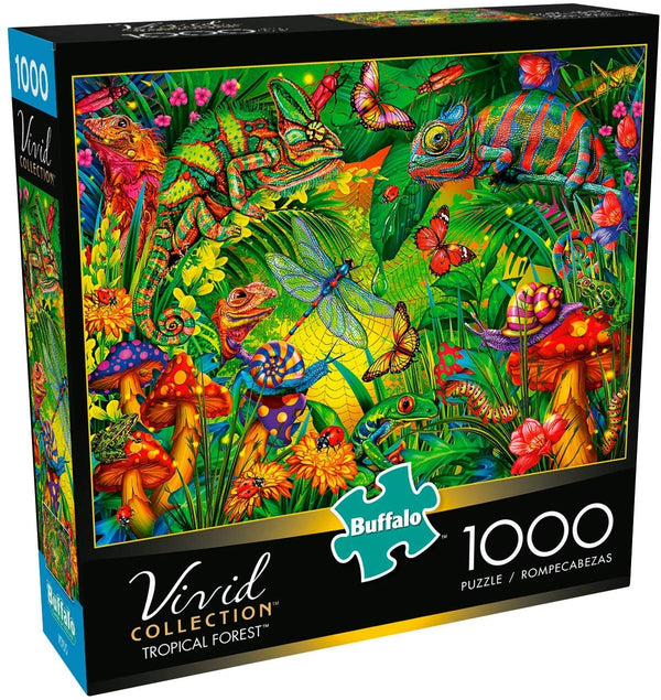 Buffalo Games - Vivid Collection - Tropical Forest - 1000 Piece Jigsaw Puzzle