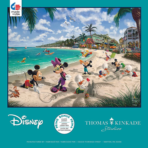 Ceaco - Thomas Kinkade - Disney - Mickey & Minnie in Florida - 750 Piece Jigsaw Puzzle