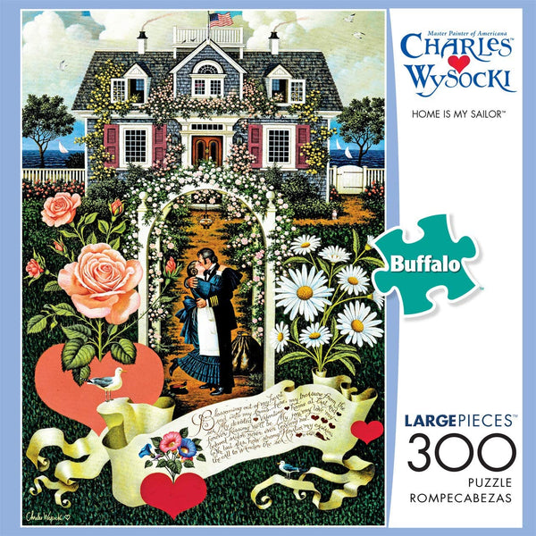 Buffalo Games - Charles Wysocki - Home is My Sailor - 300 Large Piece Jigsaw Puzzle