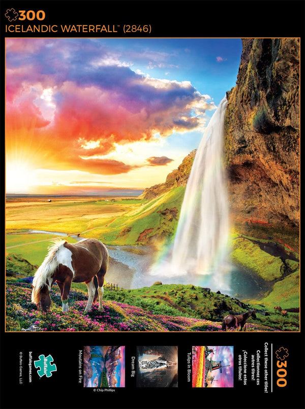 Buffalo Games - Icelandic Waterfall - 300 Large Piece Jigsaw Puzzle