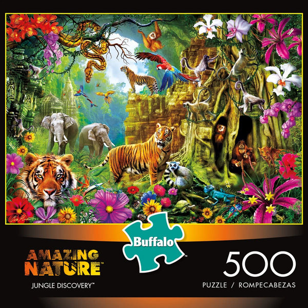 Buffalo Games - Amazing Nature Collection - Jungle Discovery - 500 Piece Jigsaw Puzzle