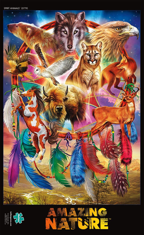 Buffalo Games - Amazing Nature Collection - Spirit Animals - 500 Piece Jigsaw Puzzle