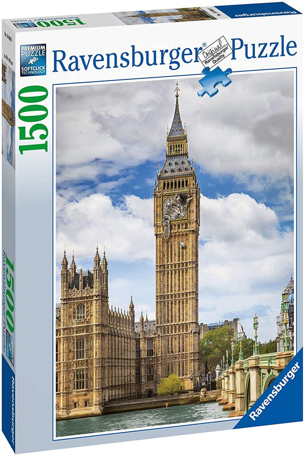 Ravensburger - Funny Cat on Big Ben Jigsaw Puzzle (1500 Pieces)