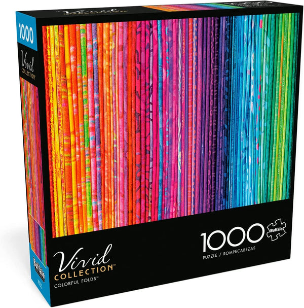 Buffalo Games - Colorful Folds - 1000 Piece Jigsaw Puzzle