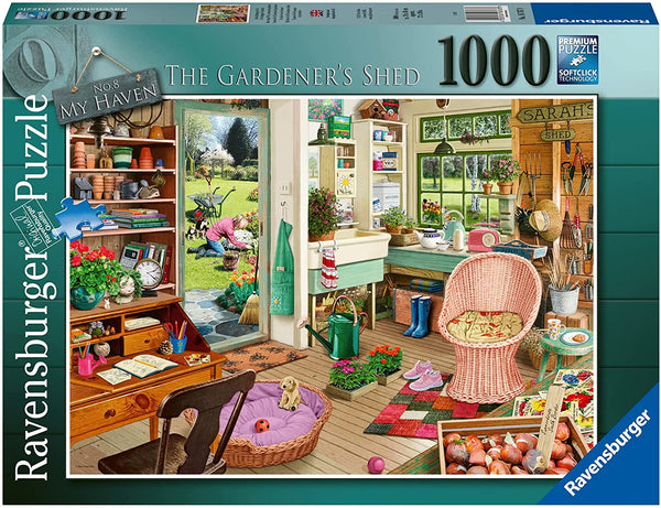 Ravensburger - My Haven No 8 the Gardeners Shed Jigsaw Puzzle (1000 Pieces)