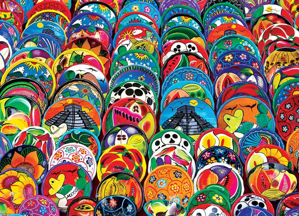 EuroGraphics - Mexican Ceramic Plates Jigsaw Puzzle (1000 Pieces)