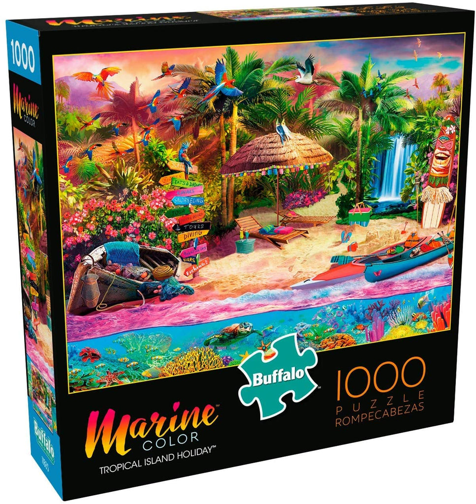 Buffalo Games - Tropical Island Holiday - 1000 Piece Jigsaw Puzzle | I ...