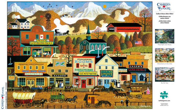 Buffalo Games Pete's Gambling Hall by Charles Wysocki Jigsaw Puzzle (1000 Piece)