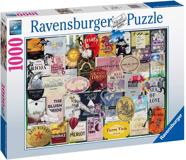 Ravensburger - Wine Labels Jigsaw Puzzle (1000 Pieces)