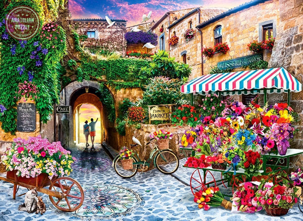 Anatolian - The Flower Market Jigsaw Puzzle (1000 Pieces)