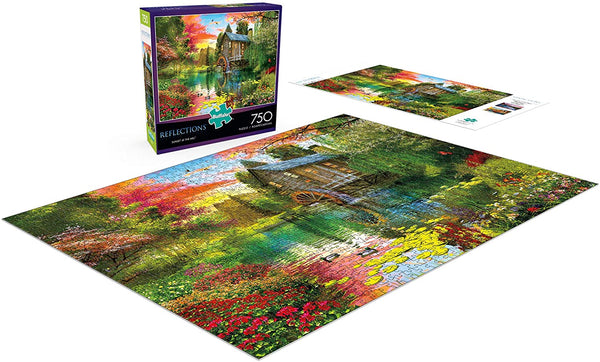Buffalo Games - Reflections - Sunset at The Mill - 750 Piece Jigsaw Puzzle