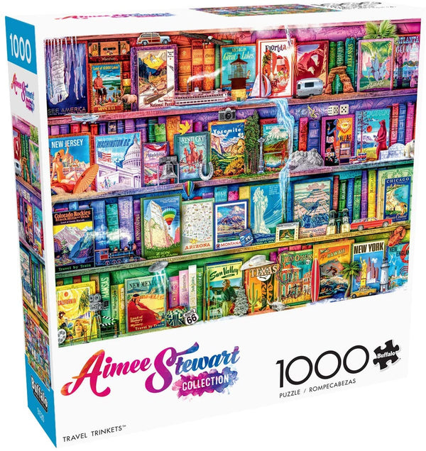 Buffalo Games - Aimee Stewart - Travel Trinkets - 1000 Piece Jigsaw Puzzle